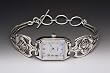 Silver Spoon Vintage Watch Ladies Mother of Pearl Unique Rare Rose
