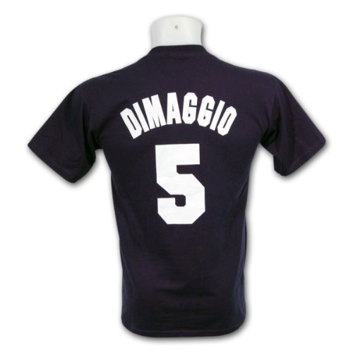 Joe DiMaggio New York Yankees Navy Name and Number Jersey T-Shirt