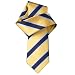 Hardwick Gold & Navy Stripe Skinny Woven Tie