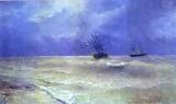 Aivazovsky, Ivan - Breakers on the Crimean Coast. Hand Painted Reproduction Oil on canvas