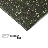 3/8 inch Elephant Bark Rubber Floor Mats - 4 feet wide rolls - Green Dot color floor mat