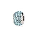 December Birthstone, Swarovski Crystal Charm for Pandora, Kera and other 3mm Bracelets