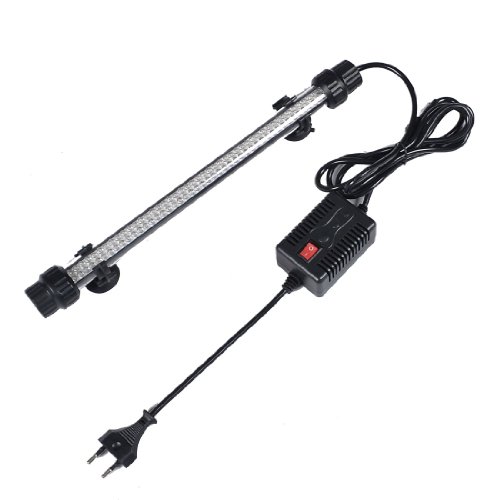 Como Blue Light AC 220V-240V 3W 92 LEDs Aquarium Submersible Lamp w Adapter