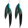 Dramatic Drop Feather Earrings
