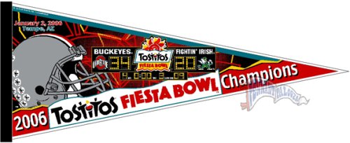 Buy Ohio State Buckeyes 2006 Fiesta Bowl Champions Pennant by Rico/Tag Express