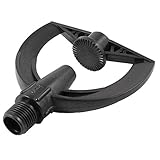 uxcell 芝生のスプリンクラーヘッド　プラスチック製ブラック　ウォータースプレー　20mm 径