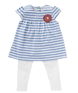 Stripe Jersey Top and Leggings Set
