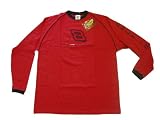 Dale Earnhardt Jr. 8 Nascar Adult Red with Black Long Sleeve Ringer