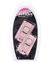 Grrl Toyz Pink Plush Wrist Cuffs With Chain