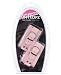 Grrl Toyz Pink Plush Wrist Cuffs With Chain