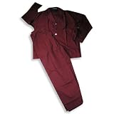 Fruit of the Loom - Mens Broadcloth Pajamas, Burgundy