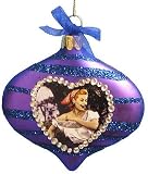 I Love Lucy Grape Stomping Glass Disc Christmas Ornament