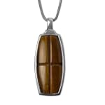 Sterling Silver Tiger Eye Pendant Necklace