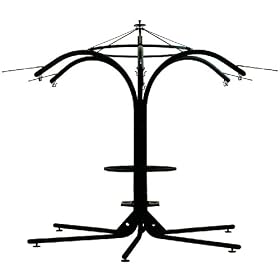 Green Eggs and Hammocks Palapa 6-Person Hammock Chair Stand with Umbrella and Table by 