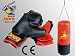 Suchen : Hudora Boxen Joey Kinderbox-Set, Handschuhe und Punchsack rot/schwarz, NEU
