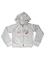 Cool Island - Girls Hooded Sweatshirt Jacket, White