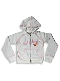 Cool Island - Girls Hooded Sweatshirt Jacket, White (Size 4T)