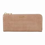 MIUMIU ミュウミュウ クロコ調 L字ファスナー長財布 5M1183 ST.COCCO CIPRIA[並行輸入品]