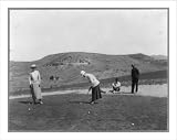 Historic Print (L): Boise (vicinity) (?), Idaho. 1918-1920. Playing golf, probably at the Boise golf club