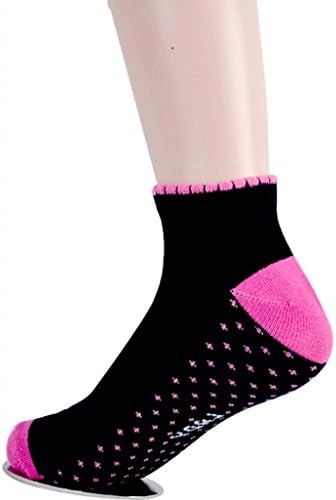 Valentine Women's 12 Pack Compression Cotton Liner Ankle Crew Socks Large Multicoloured