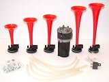 La CUCARACHA 5 Trumpet Musical Air Horn Kit-NEW