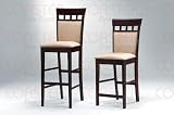 Union Square Set of 2 Derby Cushion Back Bar Stools