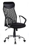 HJH Office/Buerostuhl24 634000 Bürostuhl / Chefsessel Futura 2200, Chrom / schwarz
