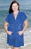 Terry Plus Size Hooded Cover Up Dress - Plus Size Swimsuit Plus Size Swimsuit