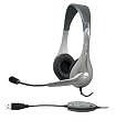 Cyber Acoustics AC-850 Internet Communication USB Stereo Headset and Boom Mic (Black)