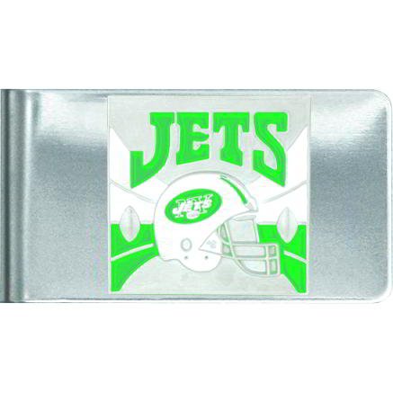 Stainless Steel NFL New York Jets Money Clip