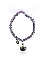 Alexandra Plata Pulsera Cristal
