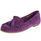 [インターショシュール] INTER-CHAUSSURES ベロア素材モカシンシューズ
