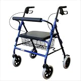 Extra Wide Bariatric Rollator Frame Color: Metallic Burgundy