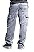 G-Style USA Men's Heavyweight Fleece Cargo Sweatpants DFP2 - GREY - X-Large