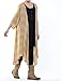 Mordenmiss Women's New Loose Thin Garb Drape Open Front Cardigan M Yellow Plaid