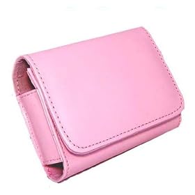 New Pink Semi-hard Leather Camera Case for Sony Cyber-shot s930,Canon IXUS 95,Casio Exilim,Panasonic Lumix,Samsung Digilmax ES55,Nikon Coolpix,Fuji finepix Z20fd,Pentax Optio,Kodak Easyshare,Olympus mju,u series compact cameras.