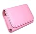 New Pink Semi-hard Leather Camera Case for Sony Cyber-shot s930,Canon IXUS 95,Casio Exilim,Panasonic Lumix,Samsung Digilmax ES55,Nikon Coolpix,Fuji finepix Z20fd,Pentax Optio,Kodak Easyshare,Olympus mju,u series compact cameras.
