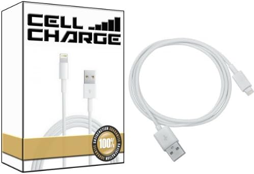 CellCharge High Quality USB Cable for iPhone 5,5C,5S / iPad Air,4,Mini / iPod Touch 5, Nano 7 (White)