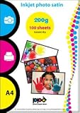 A4 Inkjet Satin Photo Paper - Instant Dry - 200gsm x 100 Sheets