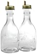 Bormioli Rocco Quattro Stagioni 2-Piece Oil Bottles with Spout, Gift Boxed