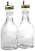 Bormioli Rocco Quattro Stagioni 2-Piece Oil Bottles with Spout, Gift Boxed