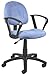 Boss Office Products Perfect Posture Delux Microfiber Task Chair with Loop Arms in Blue