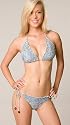 Juicy Couture Smocked Triangle String Bikini