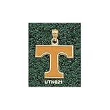 Tennessee Volunteers Solid 10K Gold ''T'' 5/8'' Enamel Pendant
