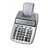 New Canon USA P23-DHV Printing Calculator 12 Characters LCD Battery Powered Clock/Calendar