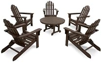 Big Sale Trex Outdoor Furniture TXS115-1-VL Cape Cod 6-Piece Folding Adirondack Conversation Set, Vintage Lantern