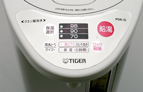TIGER マイコン電動ポット 4.0L アーバンホワイト PDK-G400WU