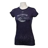 Vancouver Canucks Women's Eastwick Burnout T-Shirt Size L