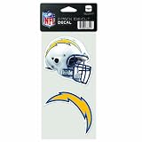 NFL San Diego Chargers 4-by-8 Die Cut Decal