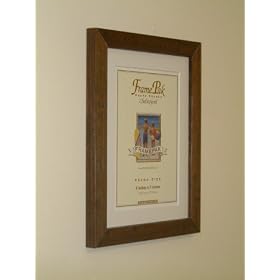 H7 Mocha Frame with White Mount 20"x16" for Pic Size A3